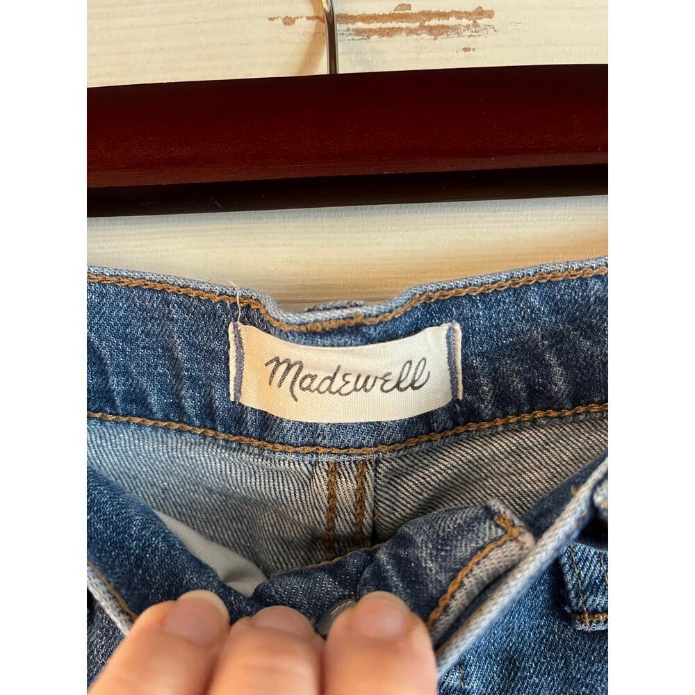 Madewell Women’s Slim Demi Boot Jeans Size 29 Medium Blue Wash High Rise - Picture 8 of 9